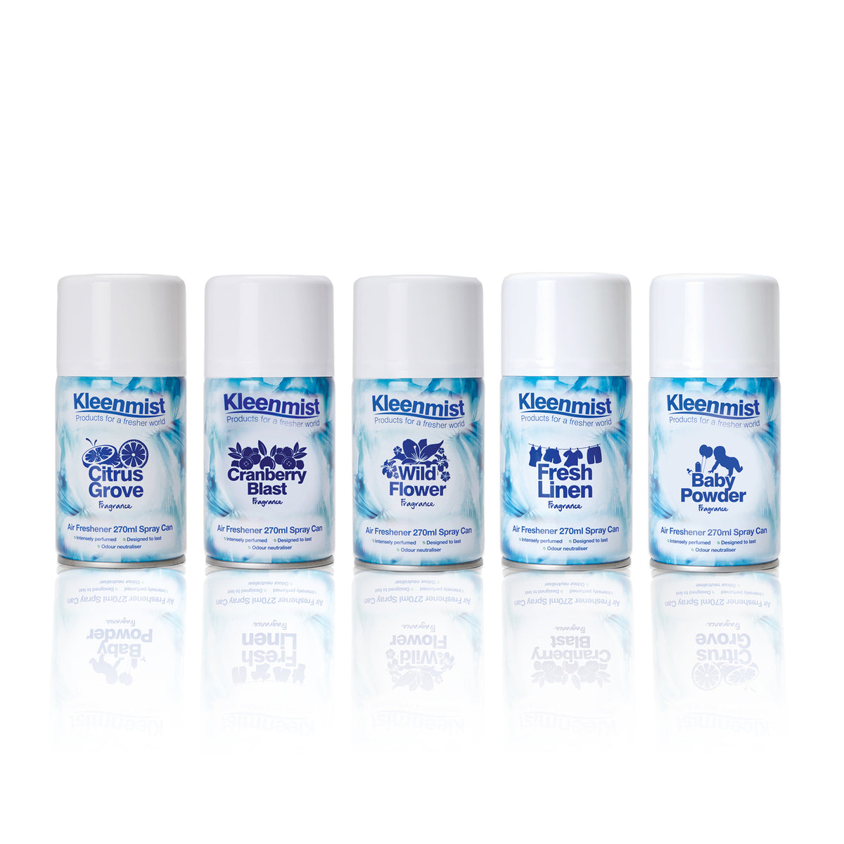Kleenmist Fragrance Aerosol 270ml - (Pack of 12)