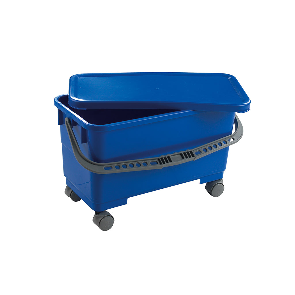 Window Cleaning Bucket, Lid & Castors Heavy 24L