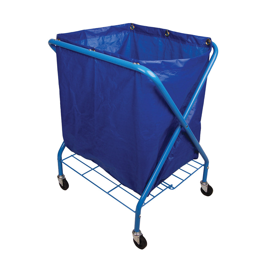 Folding Waste Cart & 205L Lightweight Vinyl Bag