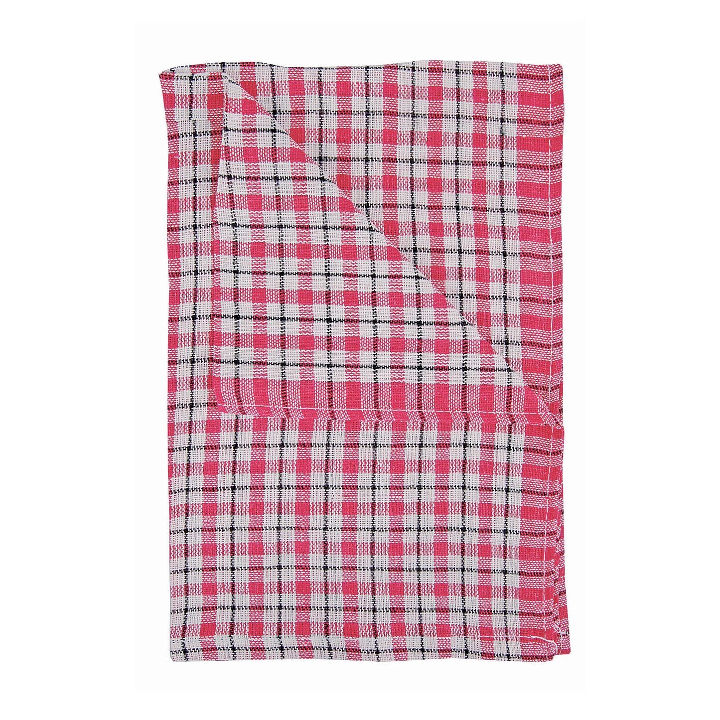 Coloured Check Tea Towel (10 Pack)