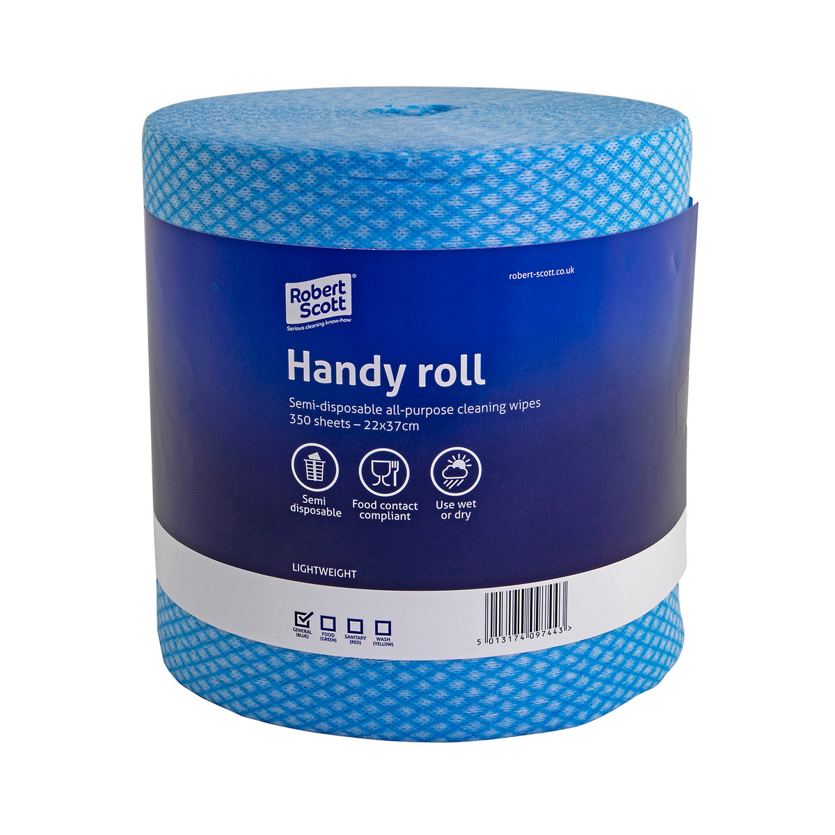 Roll of Robert Scott Handy roll semi-disposable all-purpose cleaning wipes