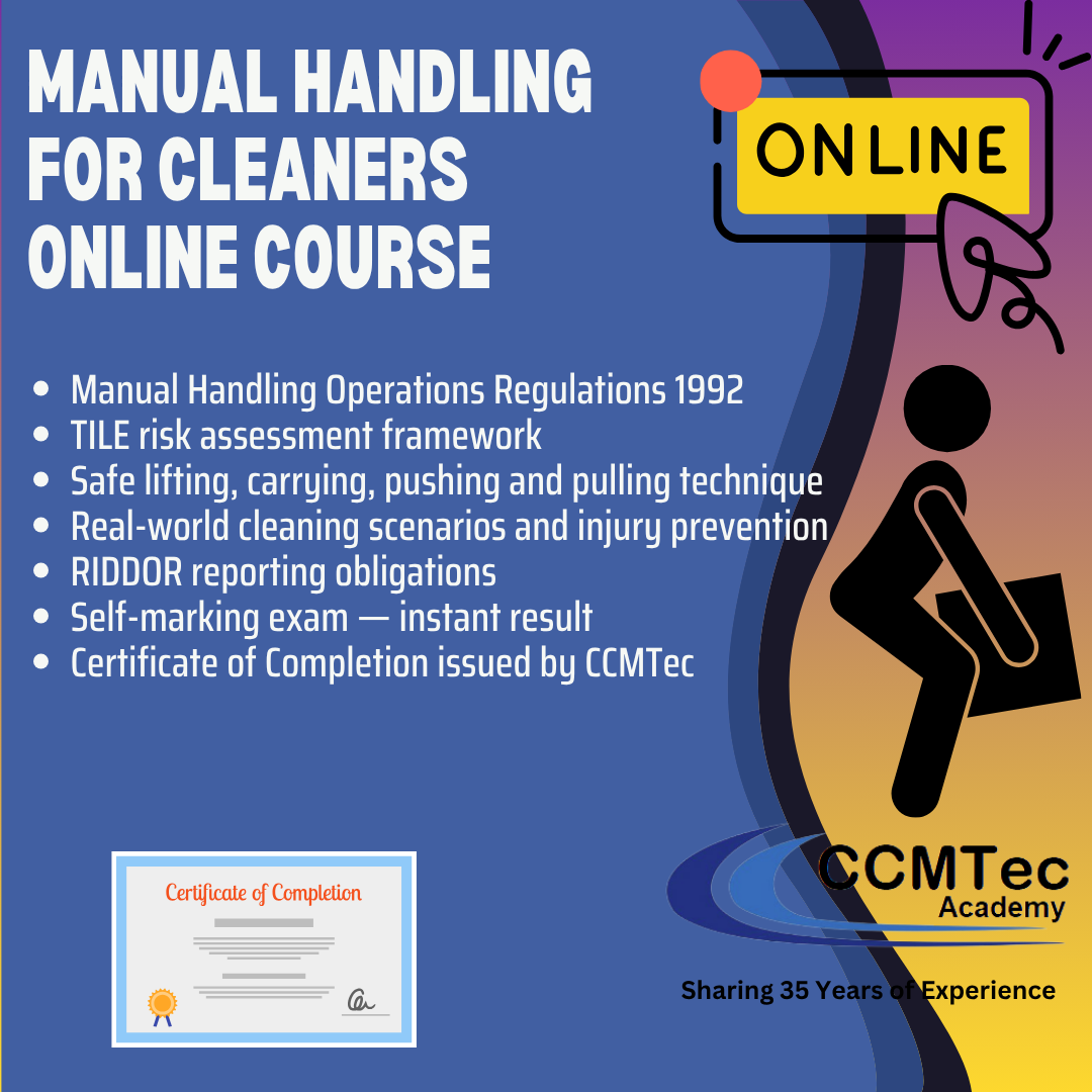 Manual Handling for Cleaners — Online Course