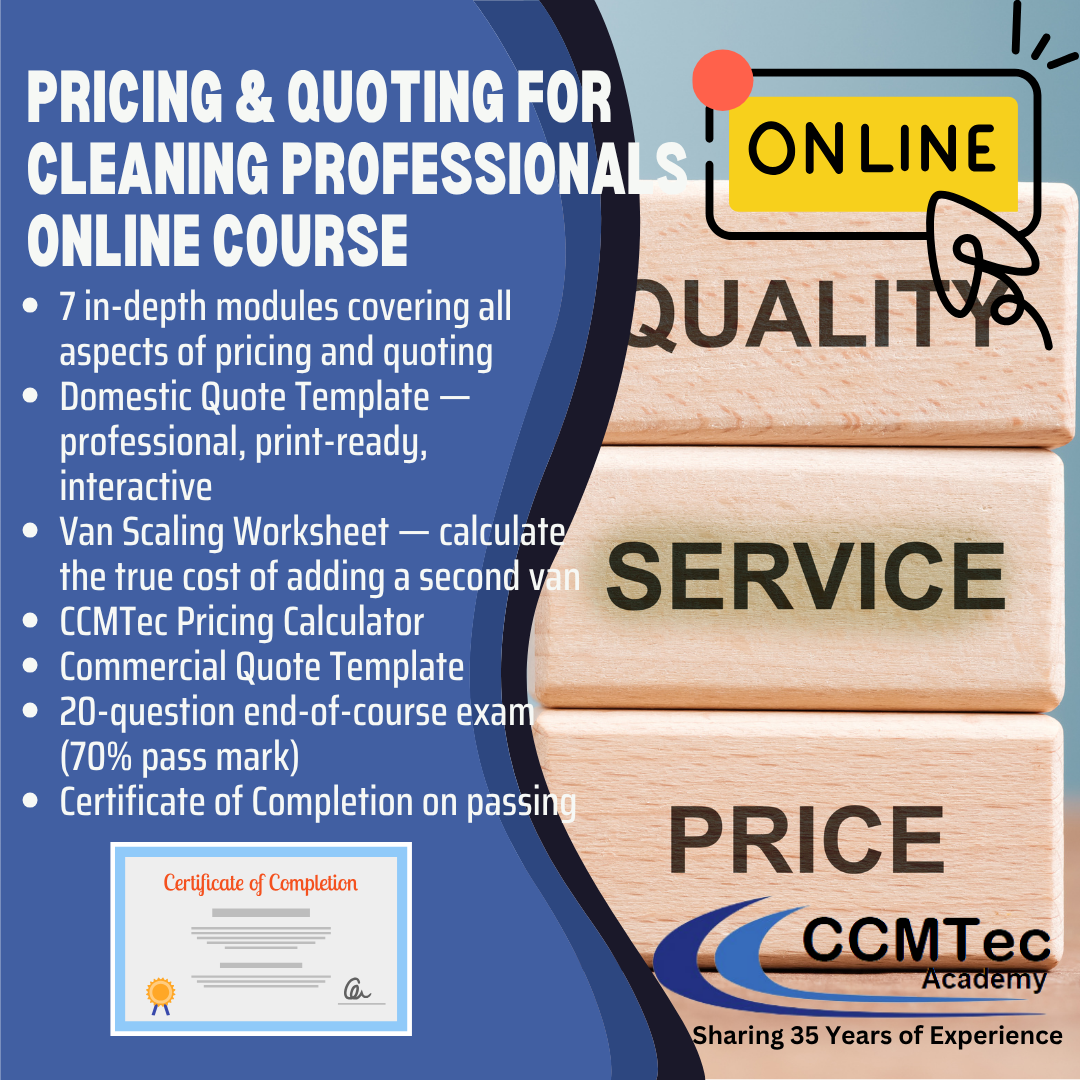Pricing & Quoting for Cleaning Professionals
