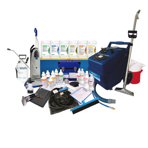Prochem steemeasy carpet cleaning machine startup package including chemicals and accessories
