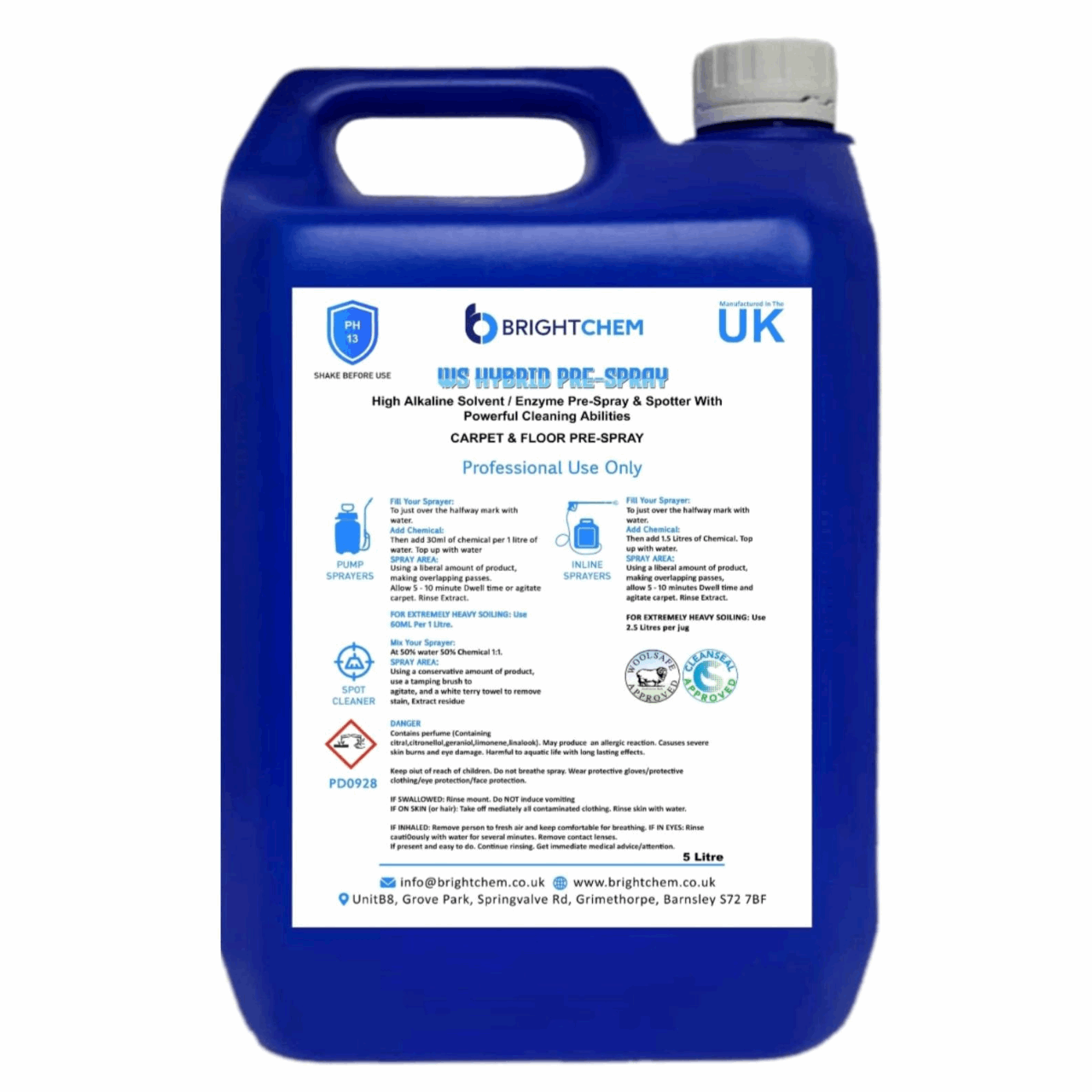 Brightchem hybrid pre spray five litre