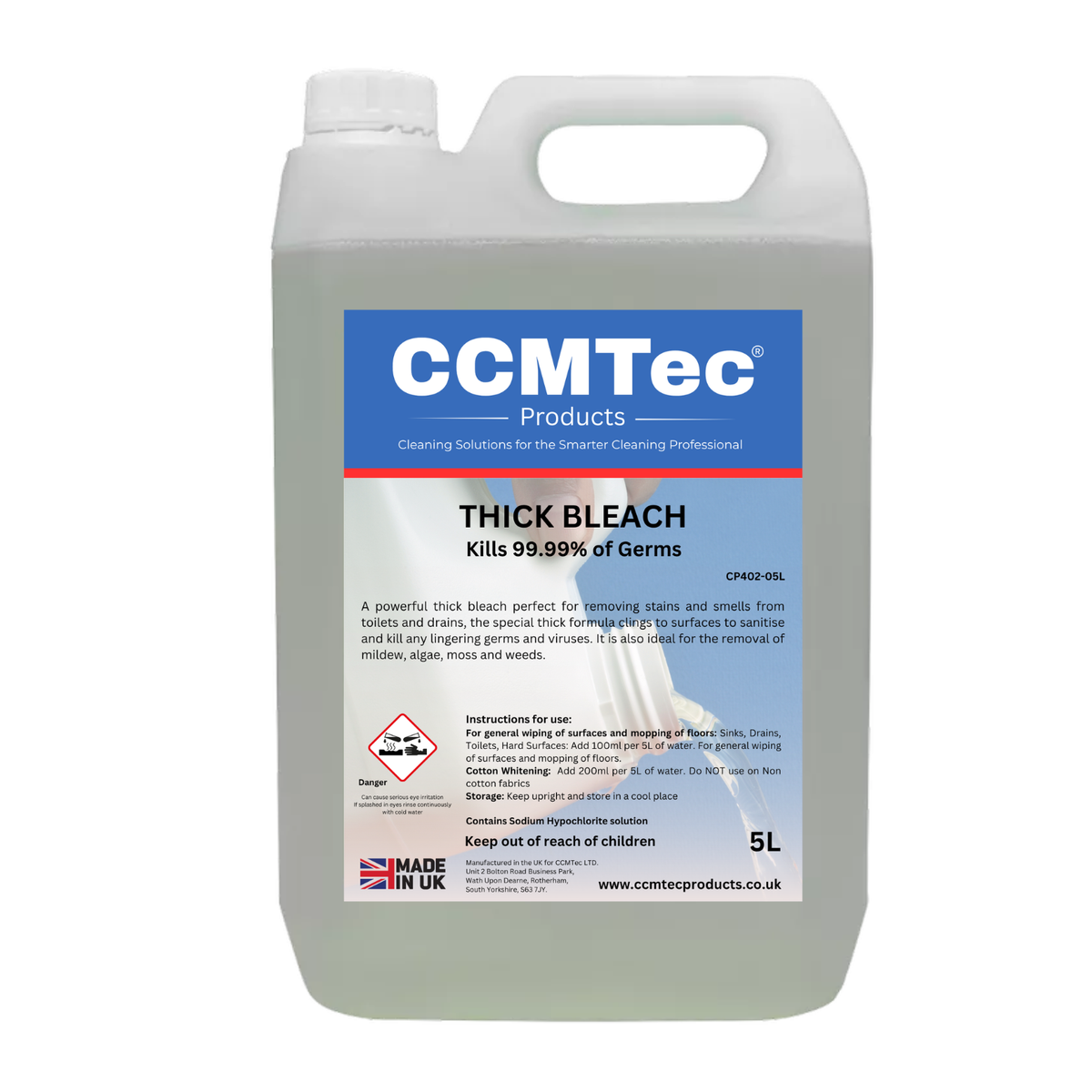 CCMTec® Products Thick Bleach 5L