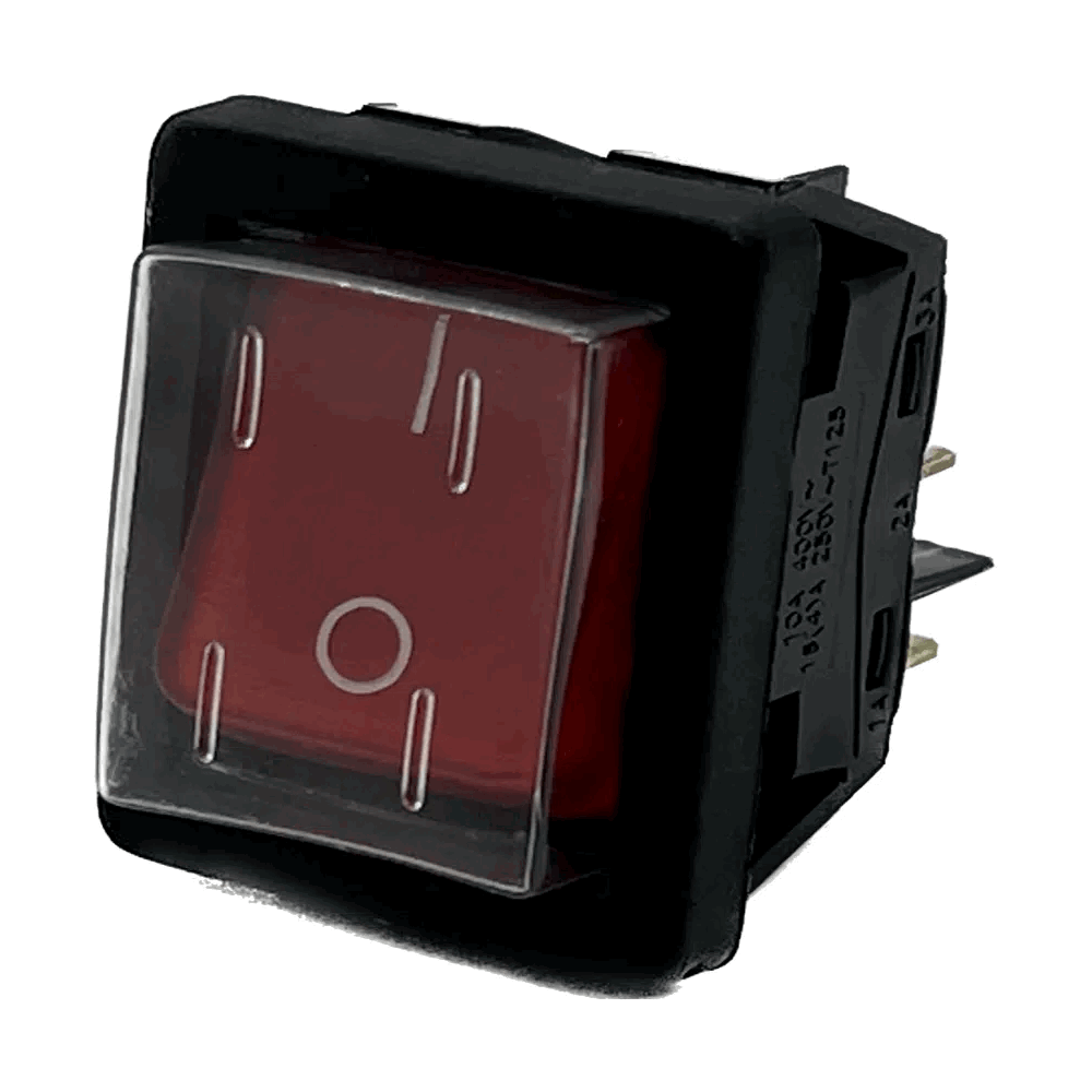 ON-OFF DP Rocker Switch with Splashguard (High In-rush)