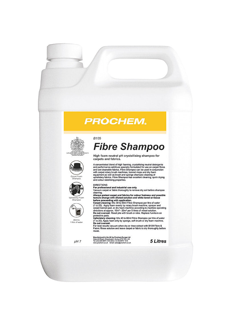 Prochem fibre shampoo five litre