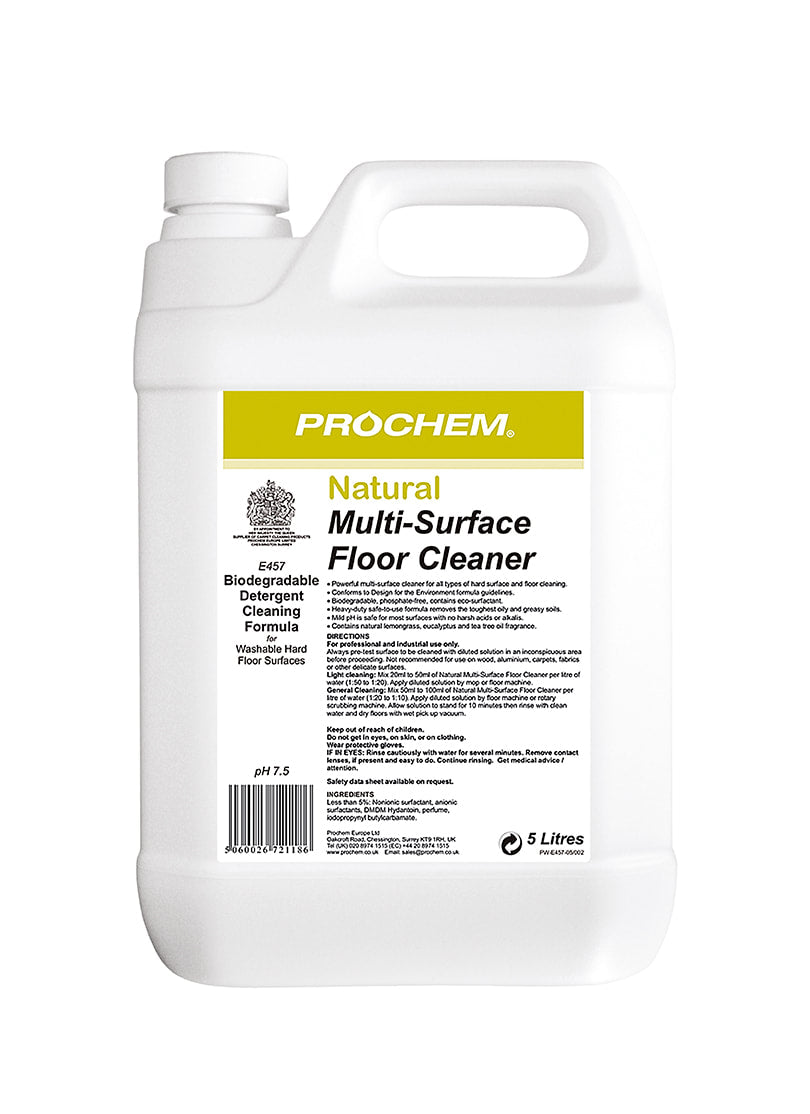 Prochem natural multi surface floor cleaner five litre