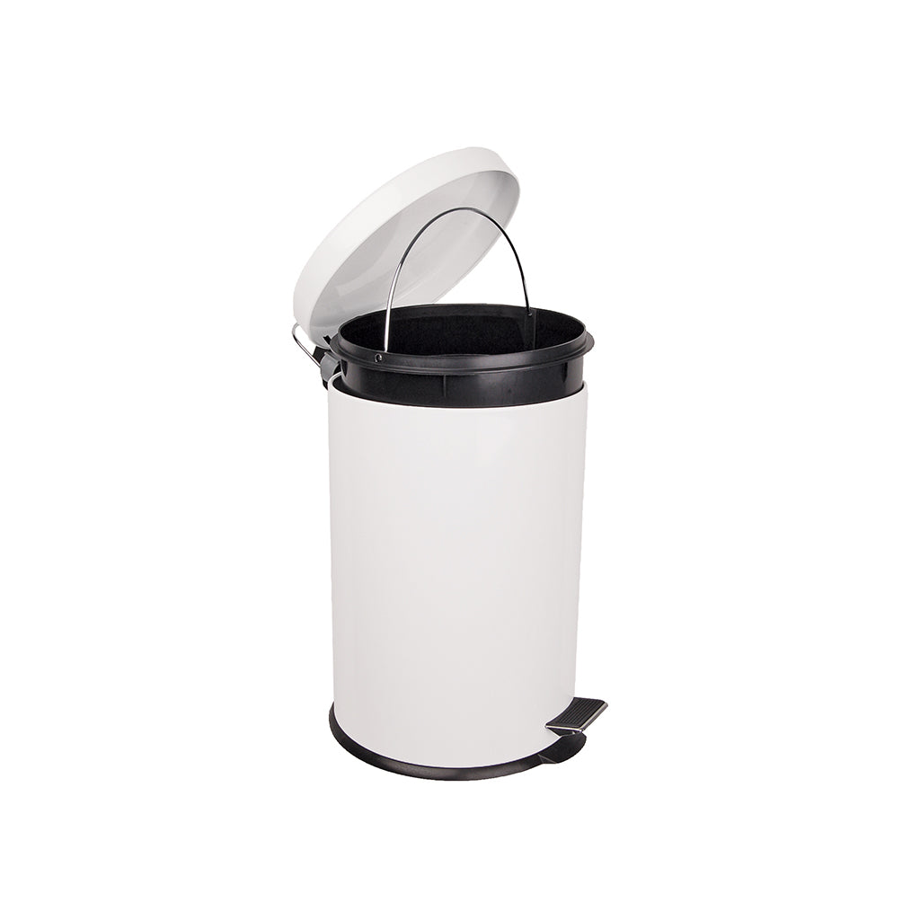 Robert Scott Pedal Bin Steel 12L – Box of 4 – White