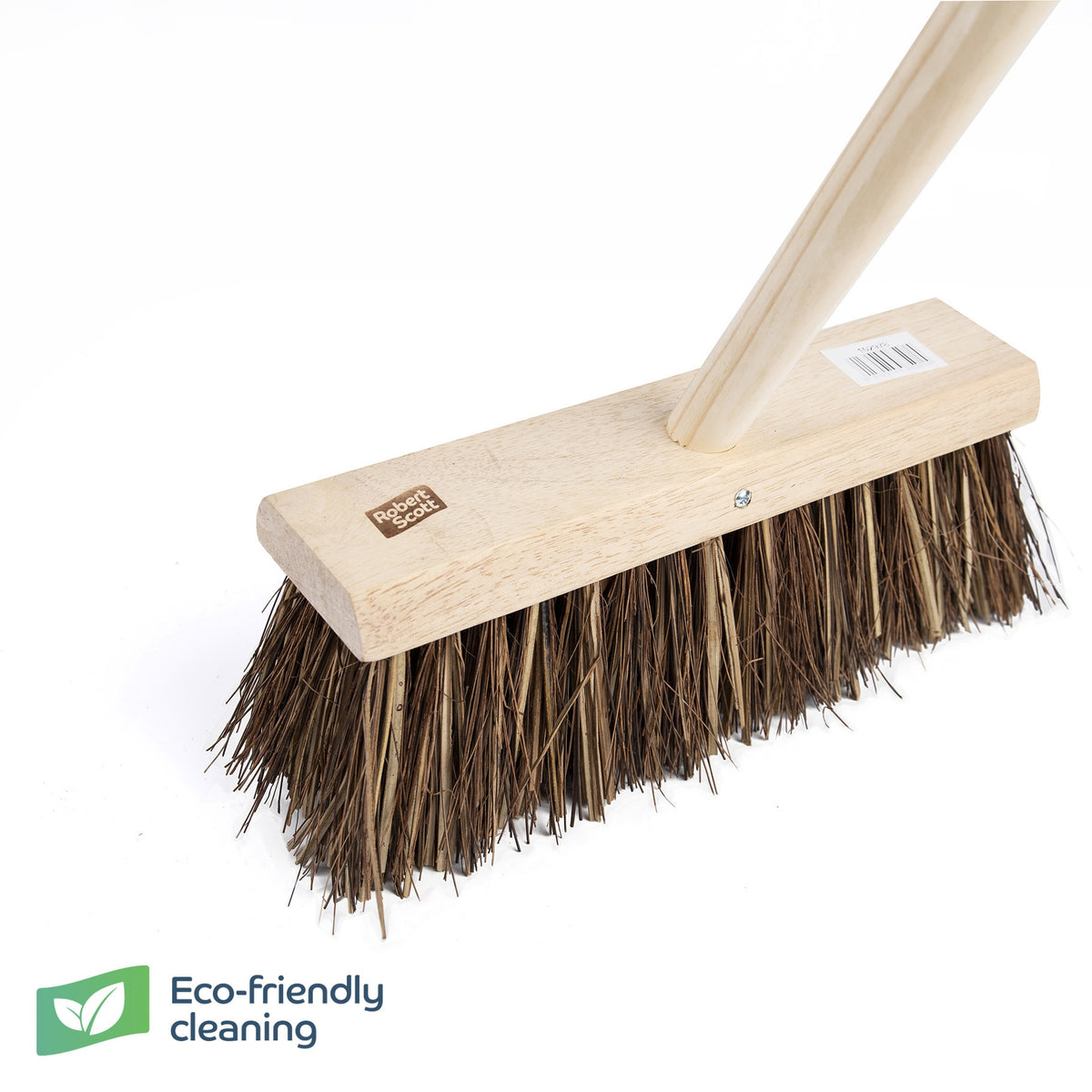 Robert Scott Wooden Broom FSC Square Yard Stiff 13" & H/D 55"