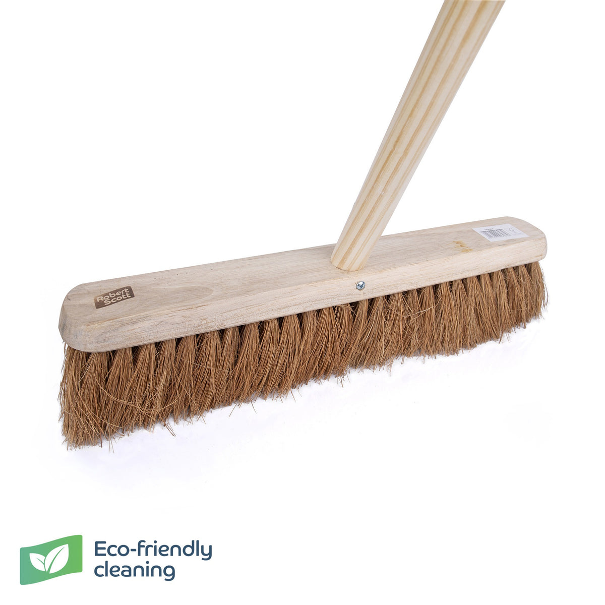 Robert Scott Wooden Broom FSC Platform Soft 18" & Handle 59"