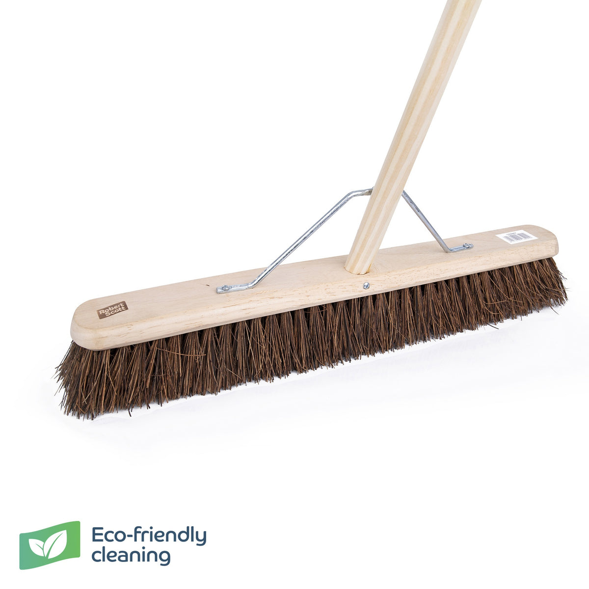 Robert Scott Wooden Broom FSC Platform Stiff Stay 24" & H/D 55"
