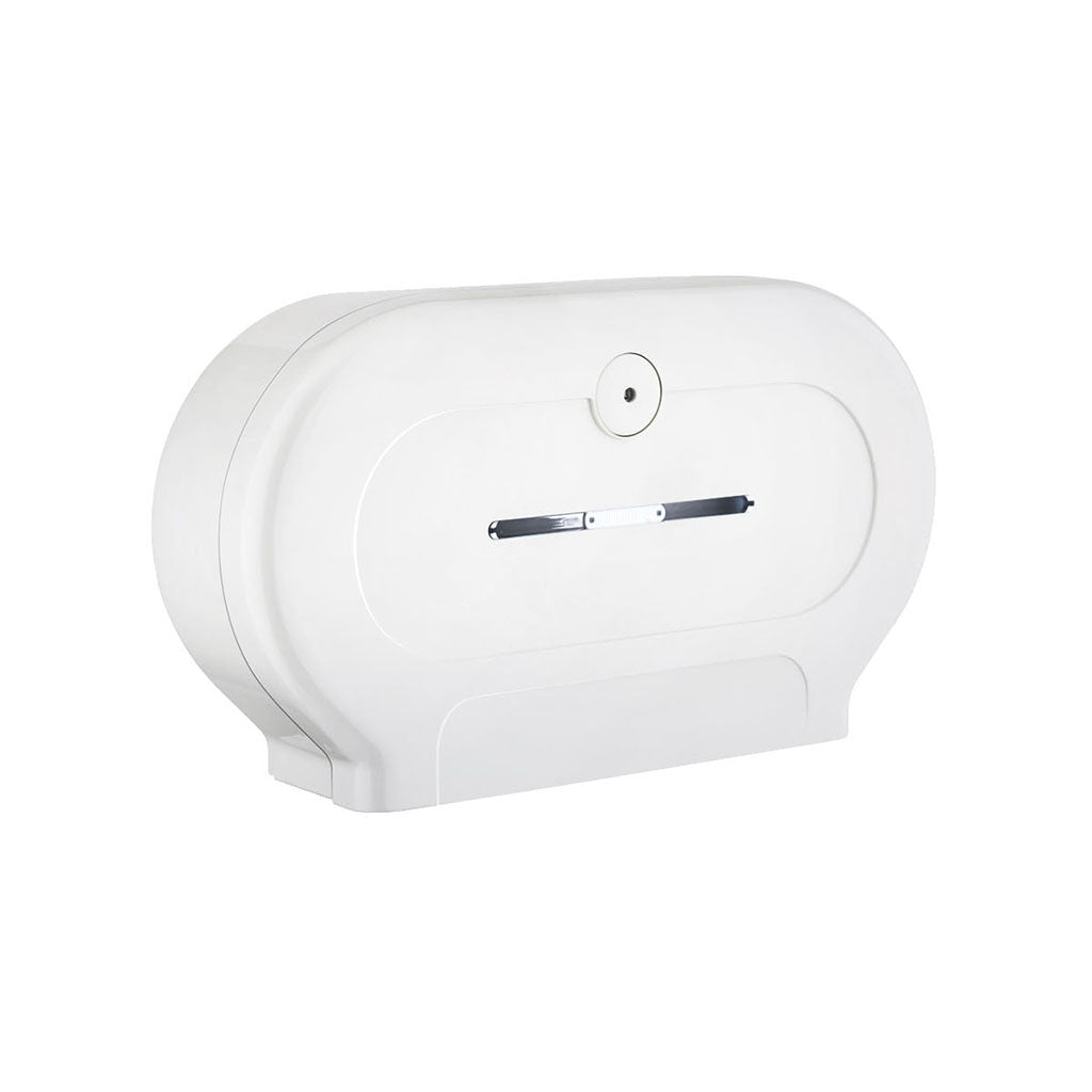 Robert Scott Toilet Roll Dispenser Twin Midi White