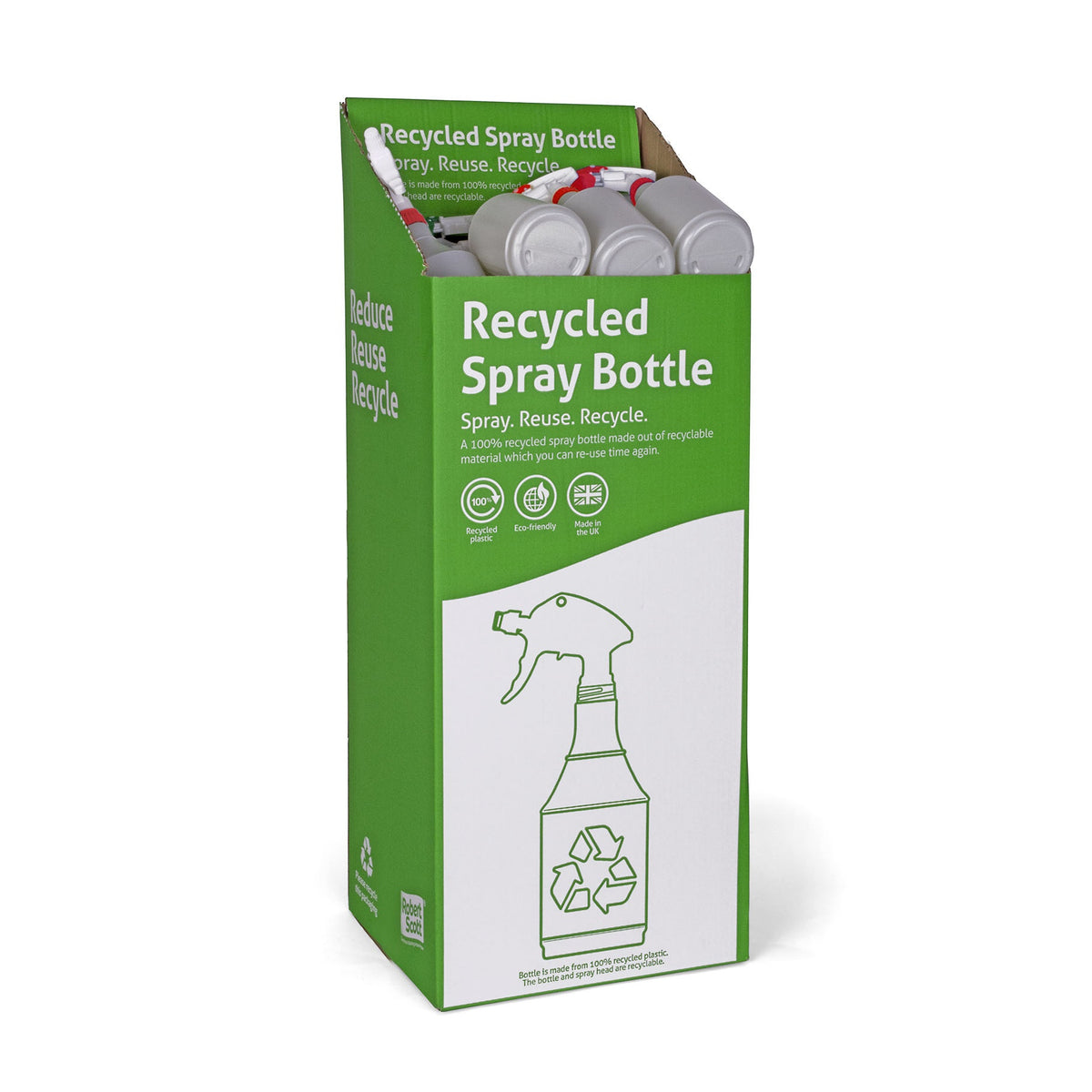 Robert Scott Eco Spray Bottle 750ml & Spray Head & Box Red – Box of 50
