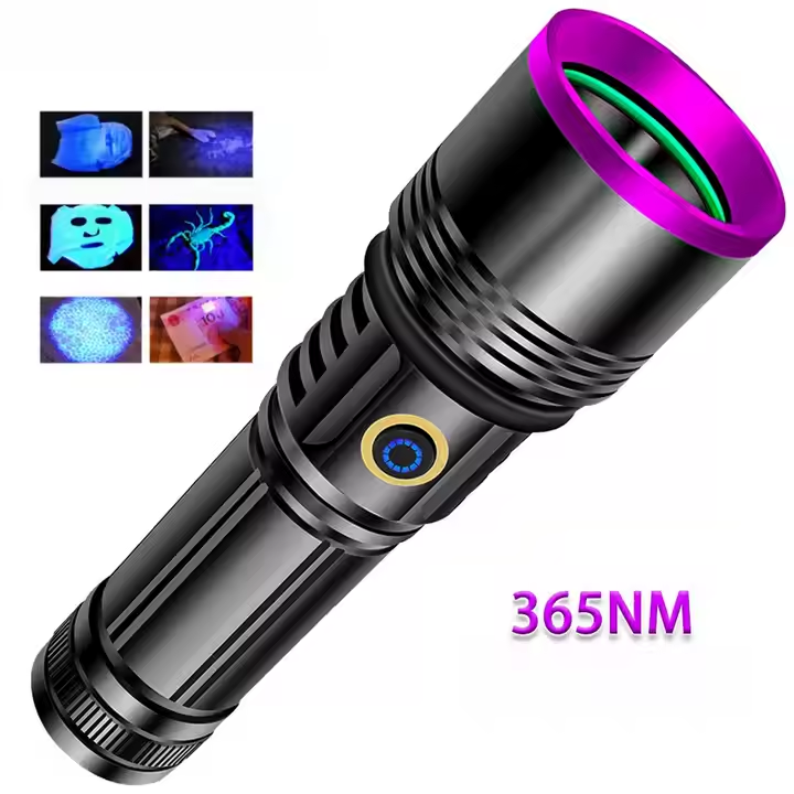 20W 365nm UV Flashlight Portable Professional Ultraviolet Black Light LED Light for Pet Urine Detection