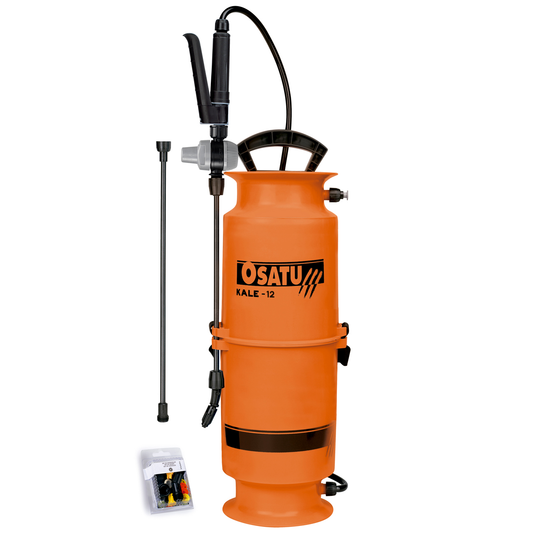 Osatu 12 Litre Kale Plastic Pressure Sprayer, Garden, Car Valeting, Carpet Cleaning