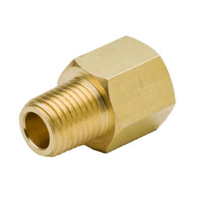 Brass NPT Male Thread - 1/4" to NPT Female Thread - 1/4"