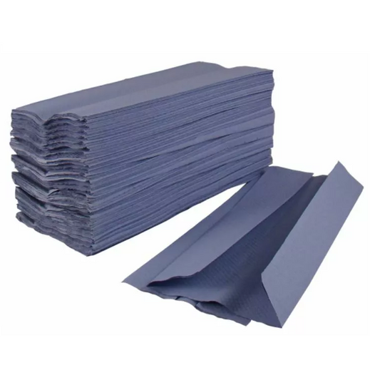 V-Fold Hand Towel - Blue (Full Box)