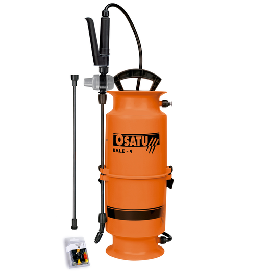 Osatu 9 Litre Kale Plastic Pressure Sprayer, Garden, Car Valeting, Carpet Cleaning