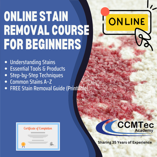 Online Basic Stain Removal Course