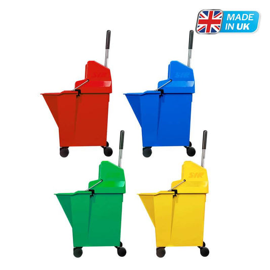 Duo Press Combine Mop Mobile Bucket on Wheels 9L