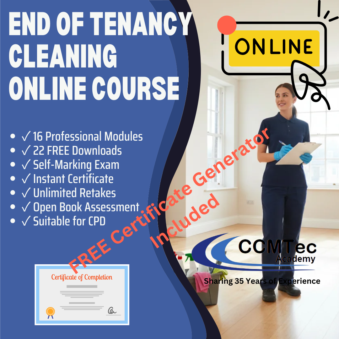 End of Tenancy Cleaning — Online Course
