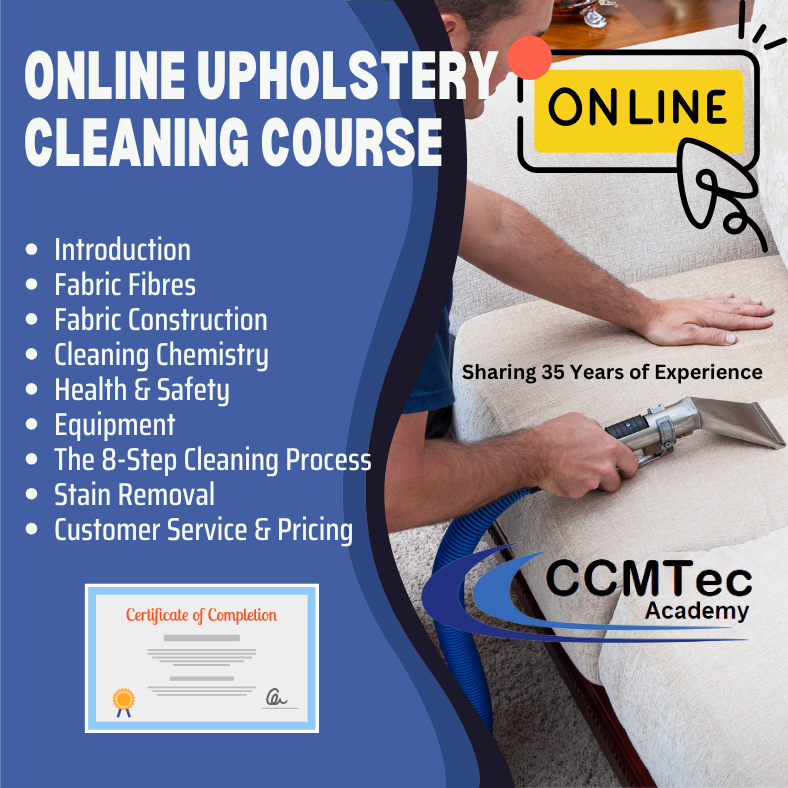 Online UK Upholstery Cleaning Training Course