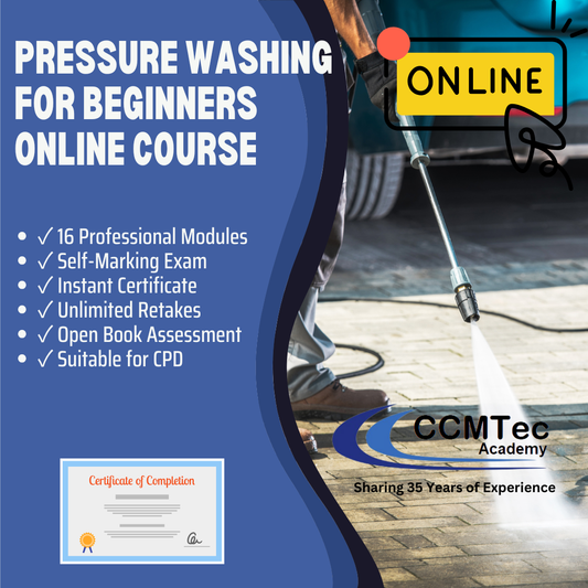 Professional Pressure Washing — Beginner Certificate Online Course