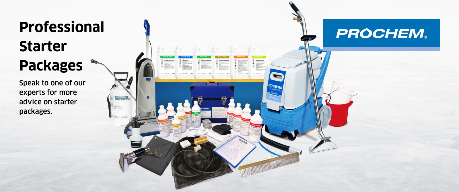 Prochem carpet and upholstery machine startup package