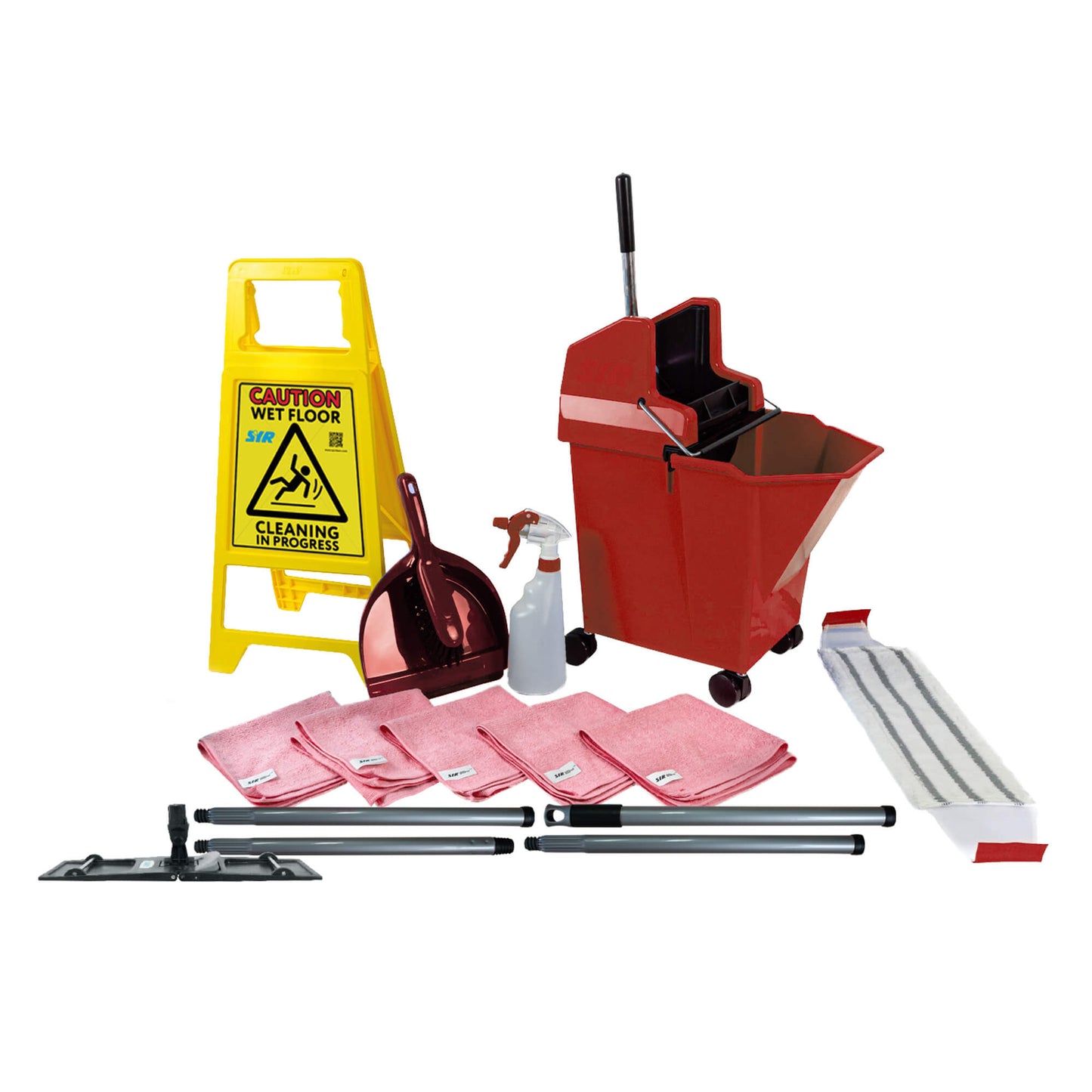 SYR Flat Mopping Starter Kit Red