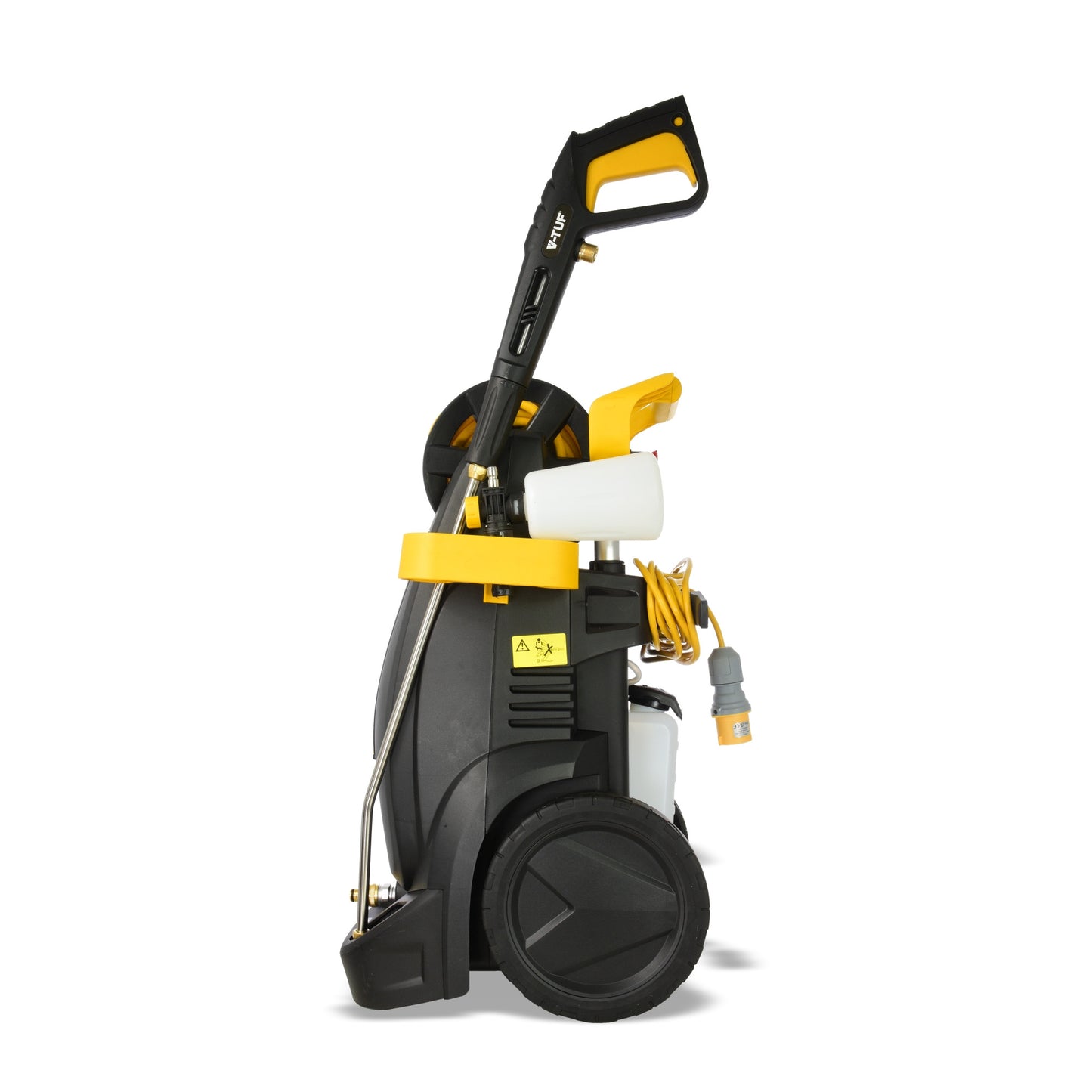 V-TUF V7 110v 150Bar, 6L/min Tough DIY Site Electric Pressure Washer - With Professional Accessories & 10M Hose Reel