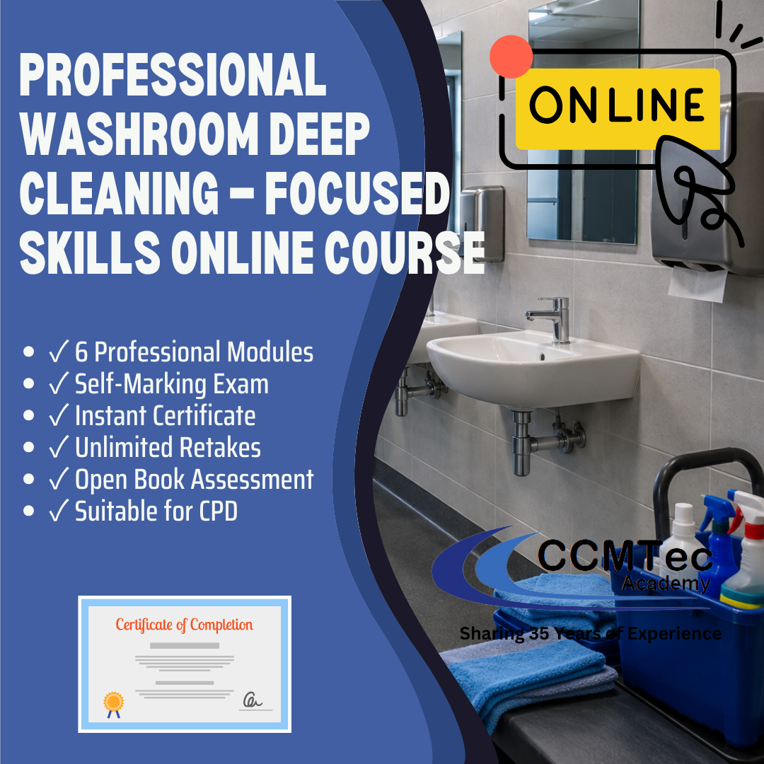 Professional Washroom Deep Cleaning — Focused Skills Online Course