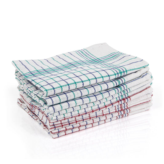 Caterers Check Tea Towel (10 Pack)