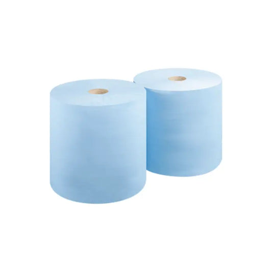 Blue Industrial Workshop Roll 2ply 875 Sheets 350m
