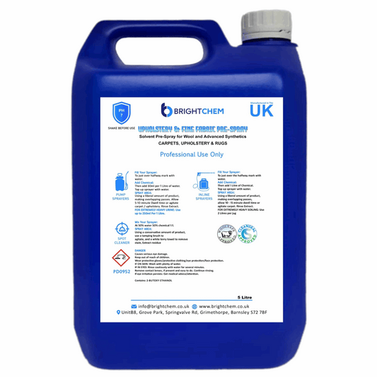 Brightchem woolsafe advanced fabric pre spray five litre
