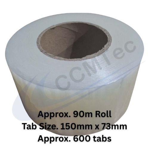 Sticky Furniture Tabs – Clear Tacky Tabs (90m Roll - 600 Tabs)