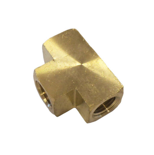 Tee 1/4 female brass