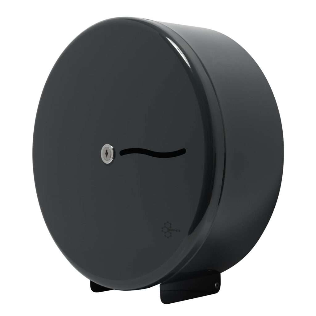 Graphite 12-inch Jumbo Toilet Roll Dispenser – Grey