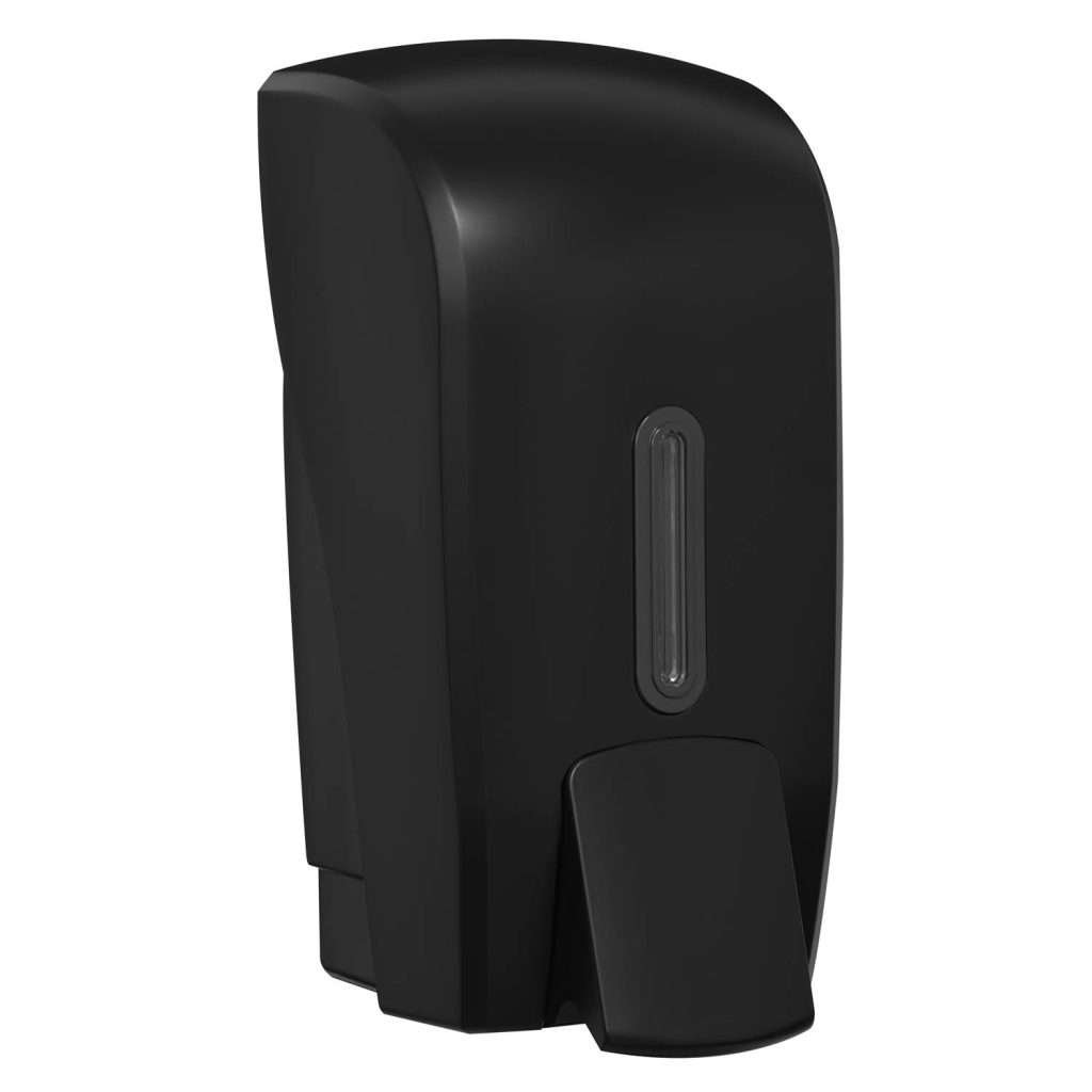 HALO 1L Liquid Soap Dispenser – Black with Graphite Ring