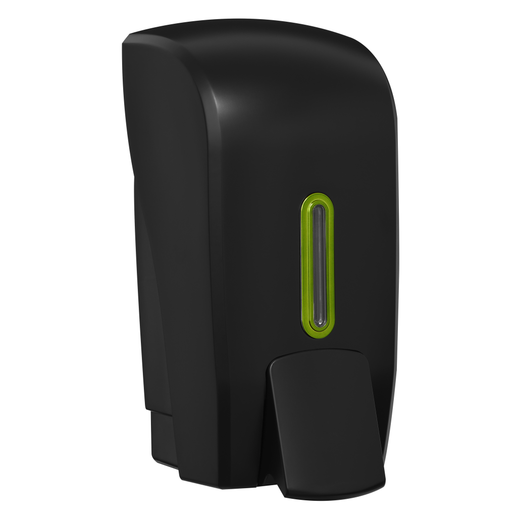 HALO 1L Foam Soap Dispenser – Black with Emerald Ring