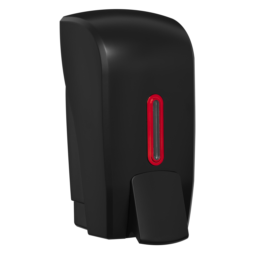 HALO 1L Foam Soap Dispenser – Black with Ruby Ring