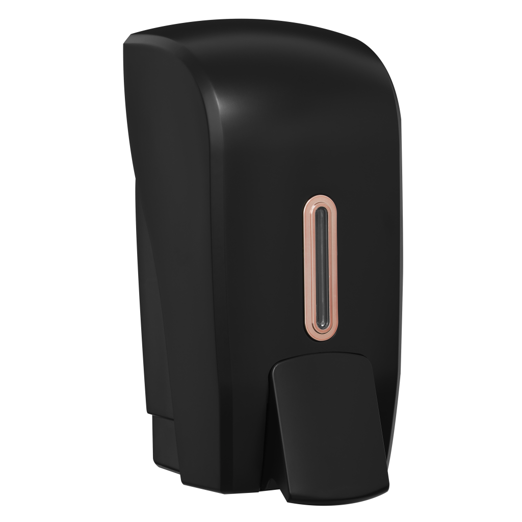 HALO 1L Foam Soap Dispenser – Black with Rose Gold Ring