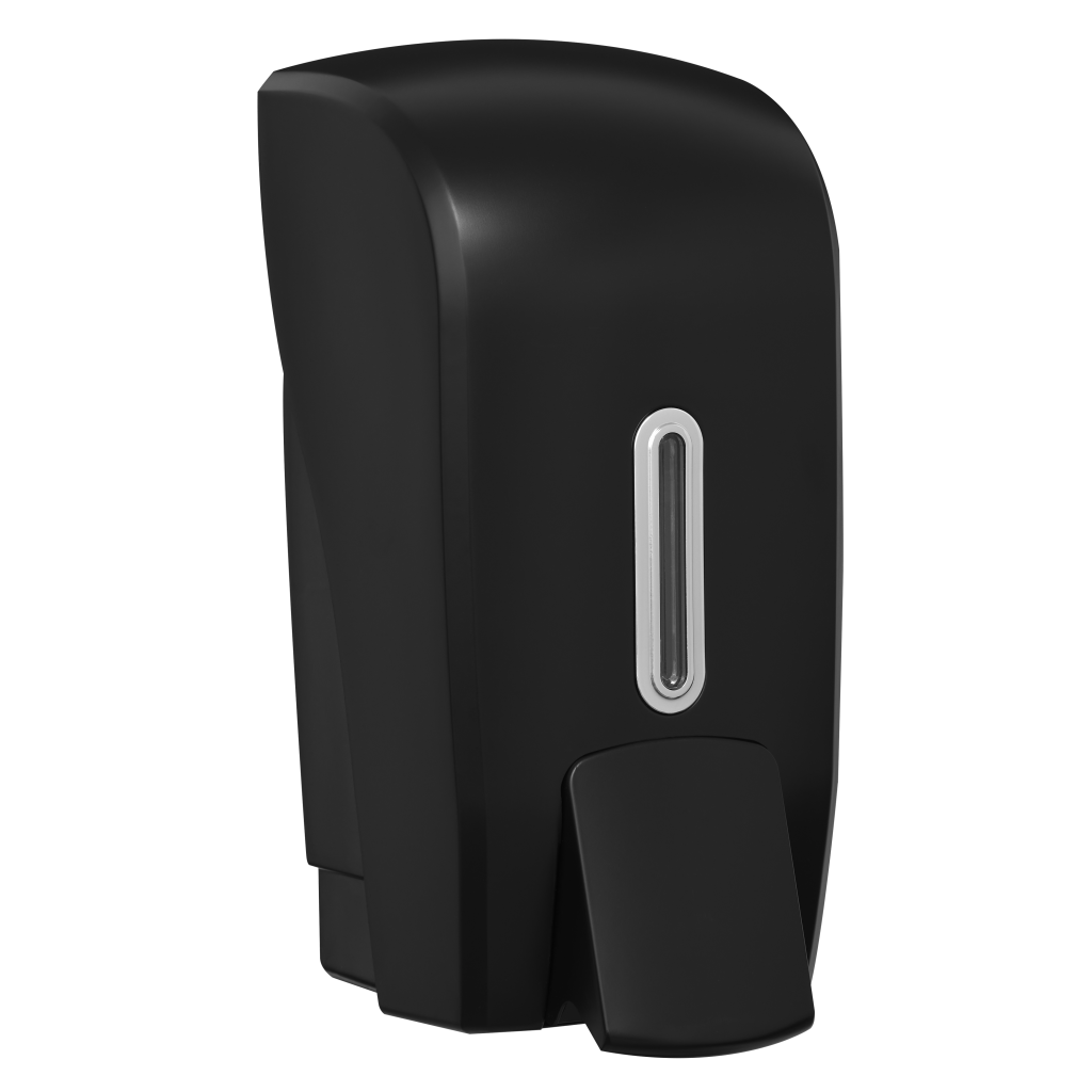 HALO 1L Foam Soap Dispenser – Black with Silver Ring