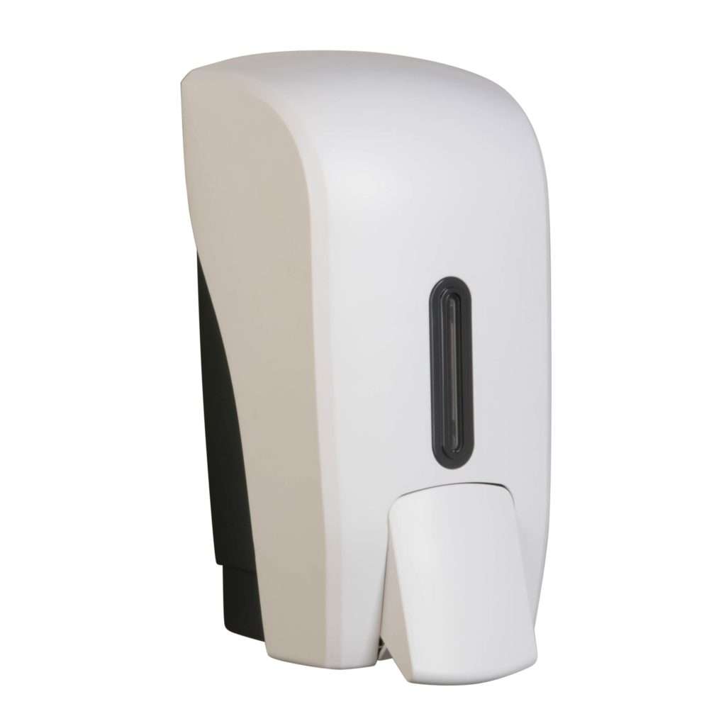 HALO 1L Soap Dispenser - White with Graphite Ring