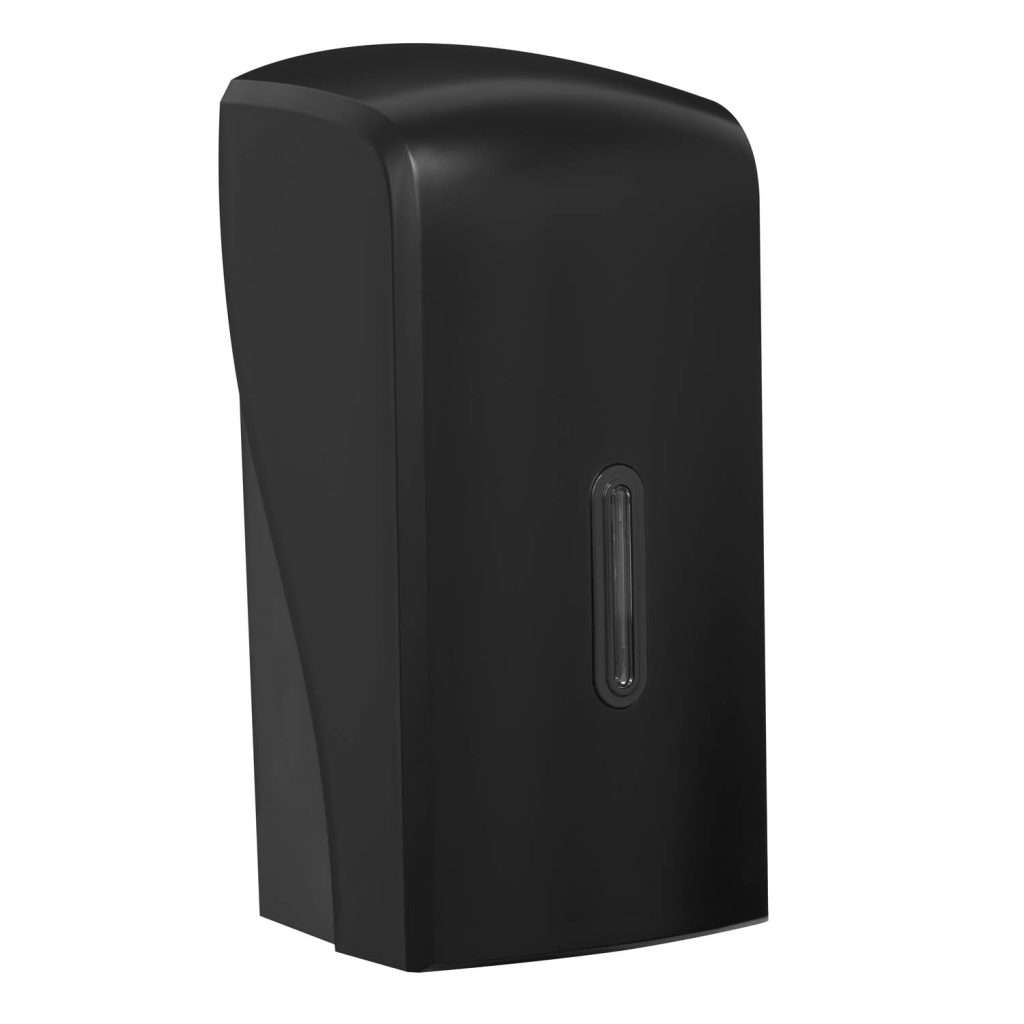 HALO Multiflat Toilet Tissue Dispenser – Black with Graphite Ring