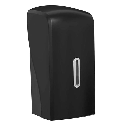 HALO Multiflat Toilet Tissue Dispenser – Black with Silver Ring