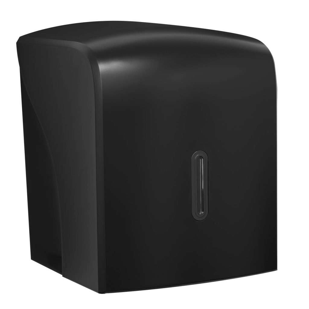 HALO Centrefeed Roll Dispenser – Black with Graphite Ring