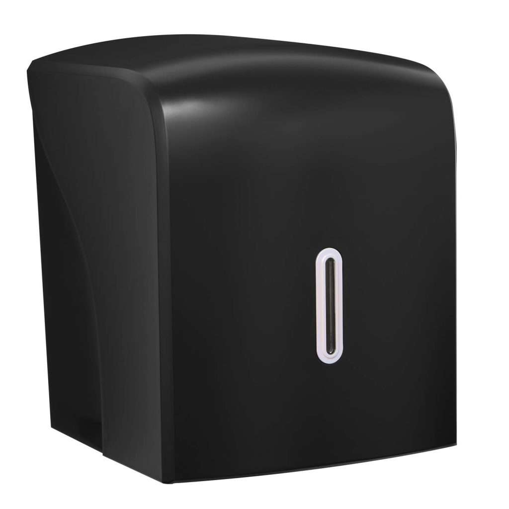 HALO Centrefeed Roll Dispenser – Black with Pearl Ring