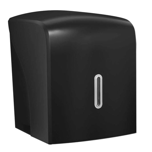HALO Centrefeed Roll Dispenser – Black with Silver Ring